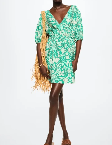 Rochie scurta Mango, verde