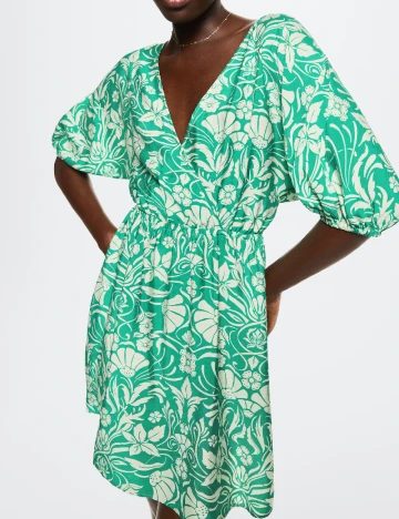 Rochie scurta Mango, verde