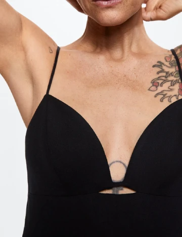 Rochie lunga Mango, negru Negru