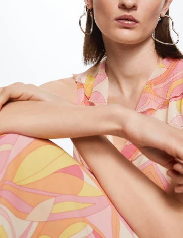 Rochie medie Mango, mix culori