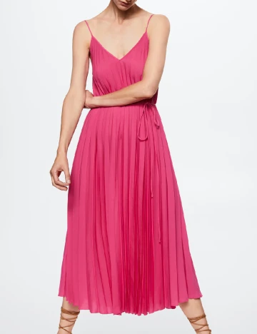 Rochie lunga Mango, roz
