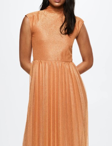 Rochie medie Mango, portocaliu