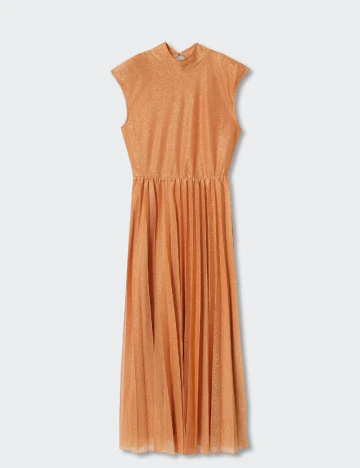 Rochie medie Mango, portocaliu Portocaliu