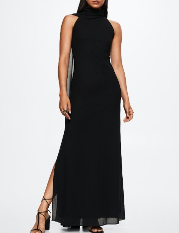 
						Rochie lunga Mango, negru