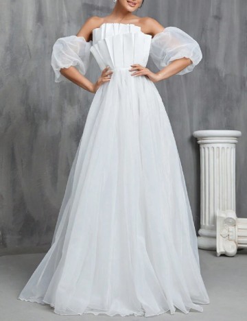 Rochie lunga Faeriesty, alb