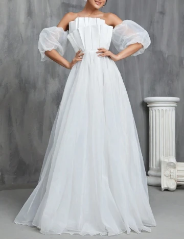 Rochie lunga Faeriesty, alb