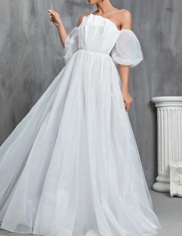 Rochie lunga Faeriesty, alb