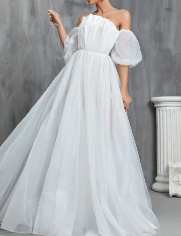 Rochie lunga Faeriesty, alb
