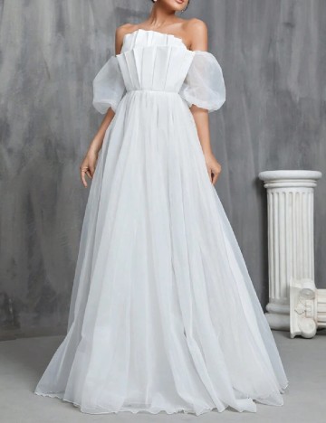 Rochie lunga Faeriesty, alb