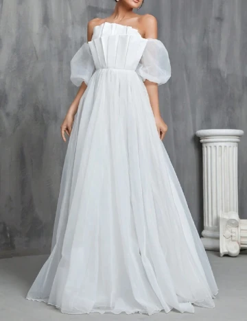 Rochie lunga Faeriesty, alb