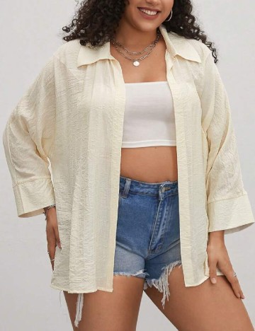 Camasa SHEIN CURVE, crem