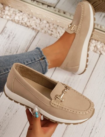 Mocasini SHEIN, bej