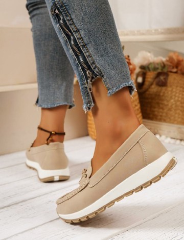 Mocasini SHEIN, bej