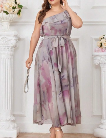 Rochie lunga SHEIN CURVE, gri