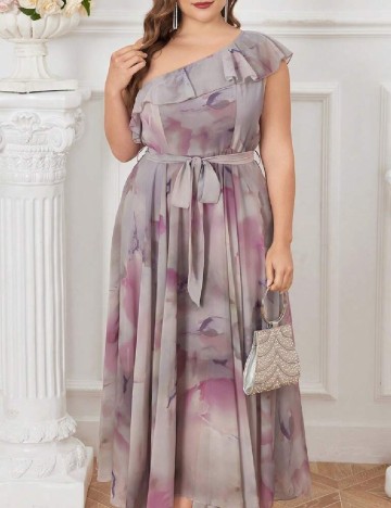 Rochie lunga SHEIN CURVE, gri