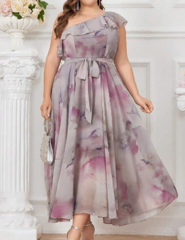 Rochie lunga SHEIN CURVE, gri