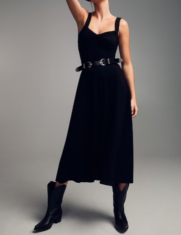 Rochie medie Mango, negru
