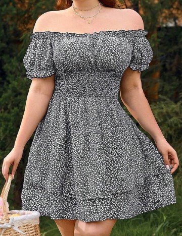 Rochie scurta SHEIN CURVE, negru