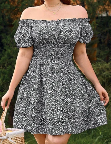 Rochie scurta SHEIN CURVE, negru