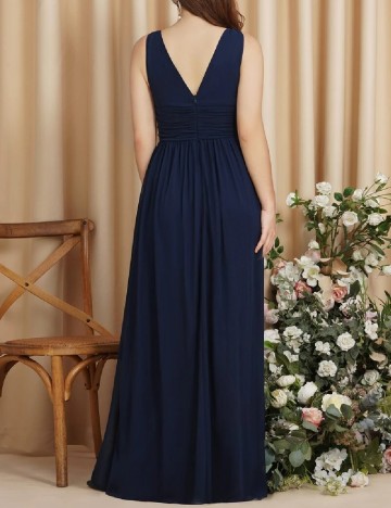 Rochie lunga Baby Online Dress, bleumarin