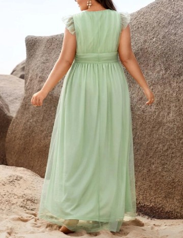 Rochie lunga SHEIN CURVE, verde