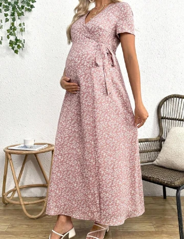 Rochie lunga SHEIN Maternity, floral print