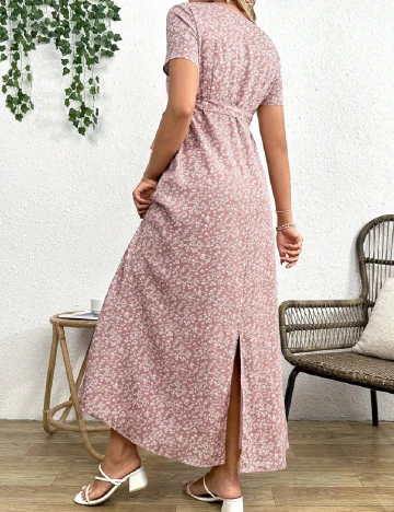 Rochie lunga SHEIN Maternity, floral print
