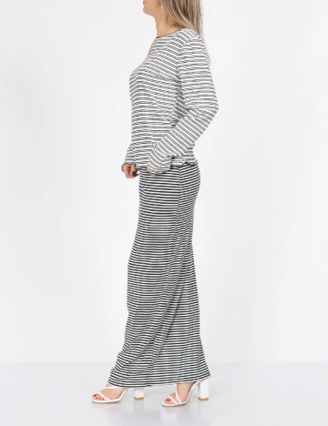 Bluza Dazy, alb/negru