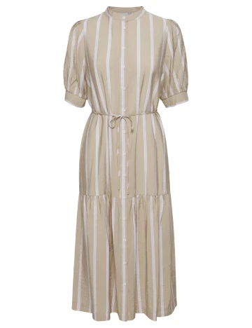 Rochie medie Ichi, crem