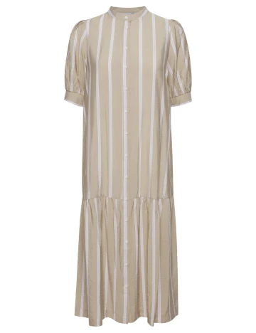 Rochie medie Ichi, crem