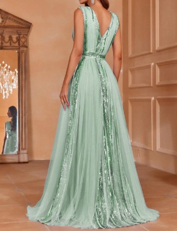Rochie lunga Faeriesty, verde