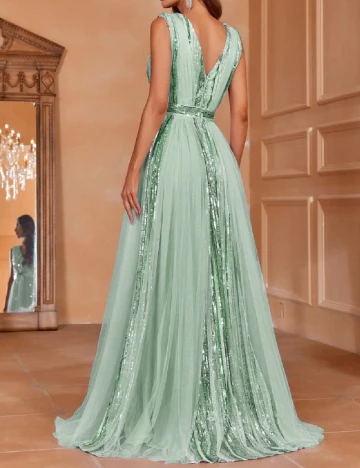 Rochie lunga Faeriesty, verde