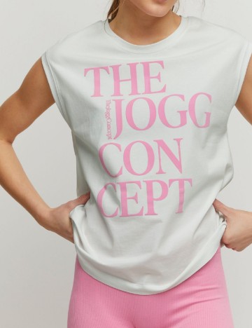
						Tricou TheJoggConcept, alb