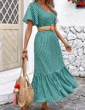 Rochie medie SHEIN, verde