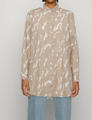 
						Camasa Oversize b.young, crem
