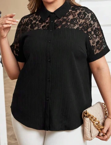 Camasa SHEIN CURVE, negru
