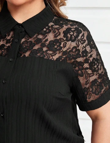 Camasa SHEIN CURVE, negru