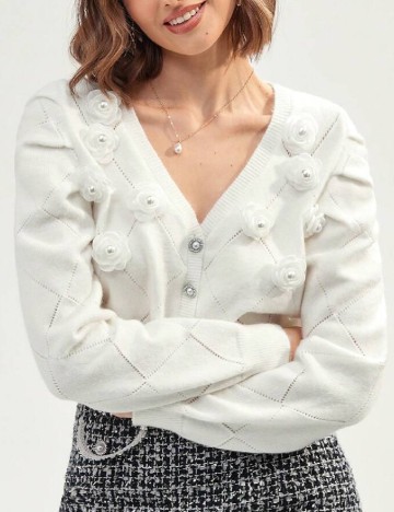 
						Cardigan SHEIN, alb
