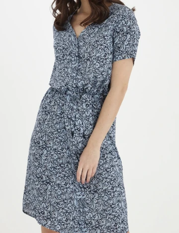 Rochie scurta Fransa, albastru
