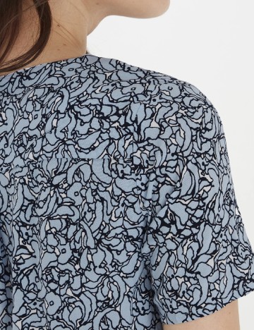 Rochie scurta Fransa, albastru