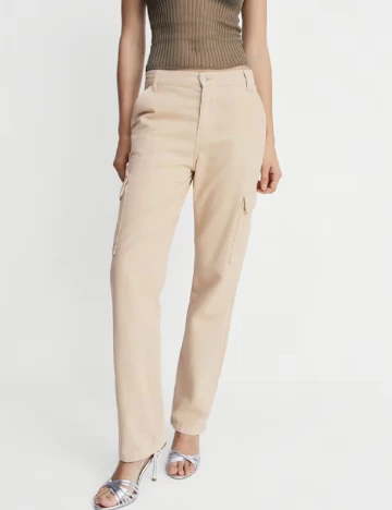 Blugi Mango, crem
