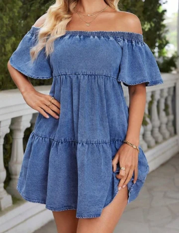 Rochie scurta SHEIN, albastru