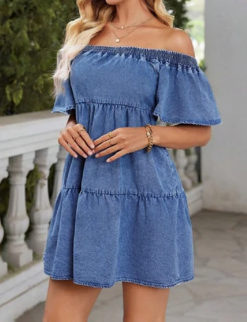 Rochie scurta SHEIN, albastru