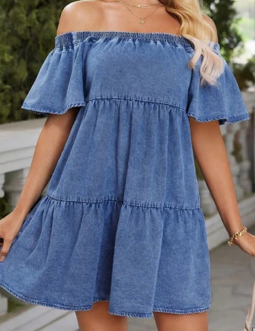 Rochie scurta SHEIN, albastru