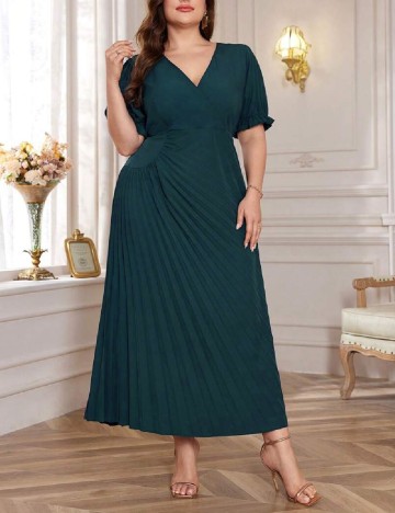 Rochie lunga SHEIN CURVE, verde