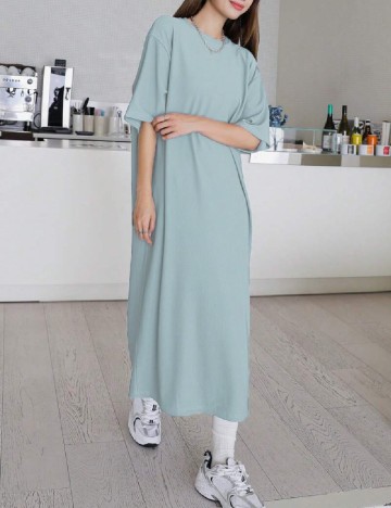 Rochie lunga Dazy, albastru