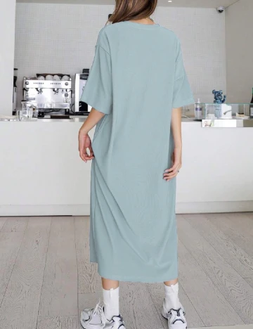 Rochie lunga Dazy, albastru