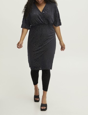 
						Rochie scurta Fransa Curve, negru