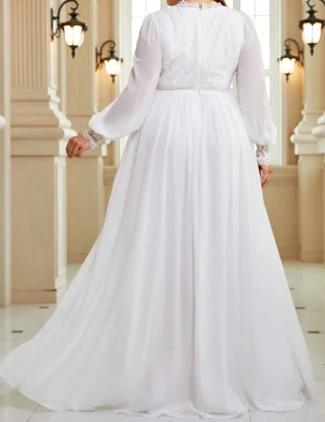 Rochie lunga SHEIN CURVE, alb