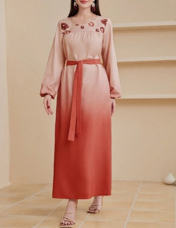 
						Rochie lunga SHEIN, roz pudra
